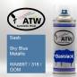 Preview: Saab, Sky Blue Metallic, WA889T / 318 / GOM: 400ml Sprühdose, von ATW Autoteile West.
